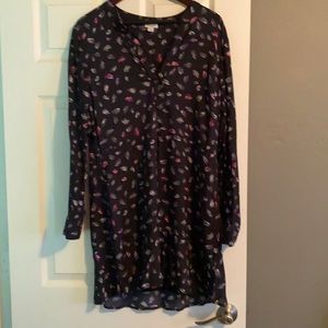 Splendid Feather print dress in black